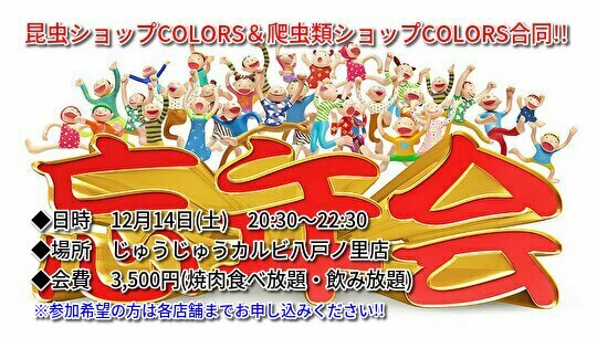 2019年忘年会のお知らせ!!