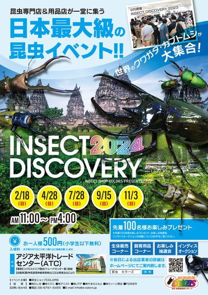 INSECT DISCOVERY 2024 2月出店業者決定!!