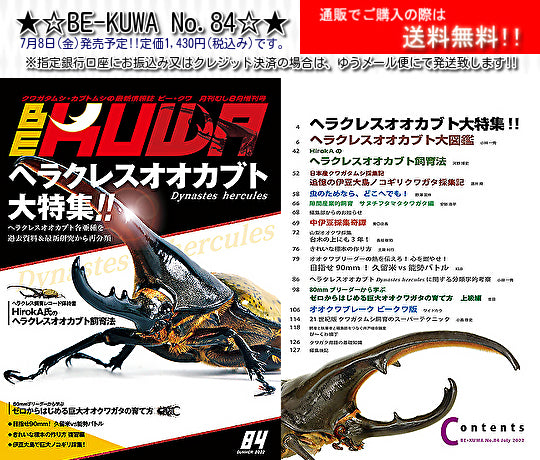 ☆★BE-KUWA No.84 7月8日（金）発売予定!!☆★